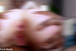 Double penetration action with interracial and rough sex