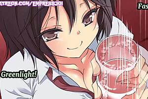 Femdom public humiliation: A hentai joi experience with a risky train ride