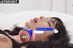 Deep analysis of tight step sister Athenea Rose's anal sex