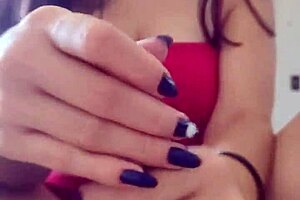 Young Latina teen Debora Prado shows off big tits