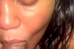 One on one lactating babe gets rough and sloppy with a mouthful of milk