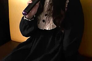 First time using a remote vibrator and it made me very horny and I had to stop my meal