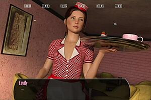 A visual novel about a woman with curves in a halfway house