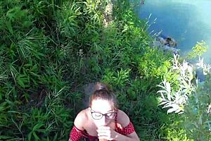 Little girl lost in nature, scared, needed help desperately