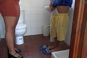 Perverted stepmother asks stepson to pee in front of her
