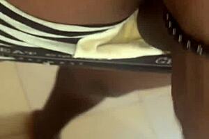 Sneak peek at a BBC sliding into a white pussy to toy her