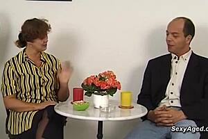 A hot German mature woman with a big beard gets fucked