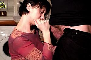Maya gives a great hand job and gets a facial in return