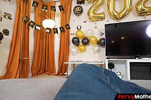 Hardcore POV action with stepson and stepmom at party