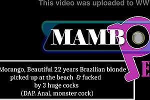 Young beautiful blonde at beach Dance Seduced Location