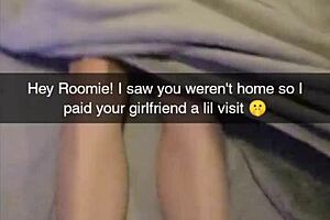 Roommate's cheating girlfriend breaches privacy on Snapchat