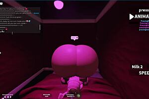 Lesbian sex with futa girl, a real bombshell