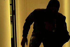 Burglar steals impressive prize, meets stunning homeowner