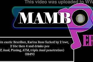 Karina Rose, skinny exotic Brazilian, in intense action