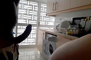Fucking in the kitchen for a quick solution