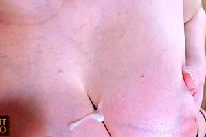 He massaged my tits with his cum - Myst Duo