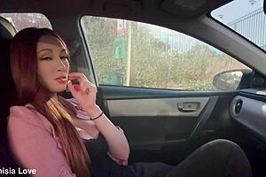 Big tits Italian MILF Artemisia Love smokes solo