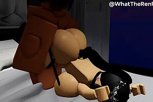 Romantic sex with a nice girl in roblox roleplay