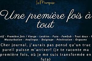 First time for everything - french audio futa porn with big lesbian cock