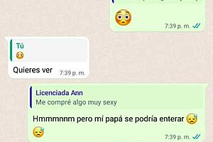 My step mom gets horny while chatting - Hot chat