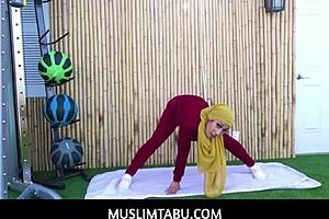 Cheating Arab teen Kira Perez in hijab