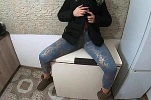 Face-fuck, deepthroat, and fuck in dirty jacket