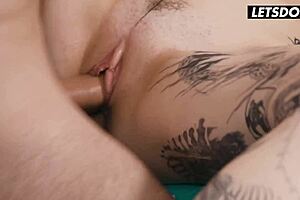 Hot squirting Eden Ivy fucked by stepbro in hostel
