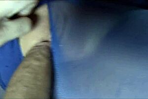 Nylonxtreme - blue nylon pantyhose cumshot, sexy slaves in nylons