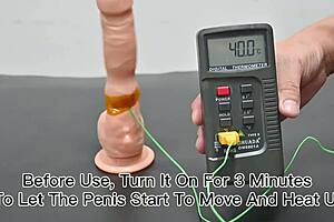 Remote-controlled dildo for intense pleasure with heat