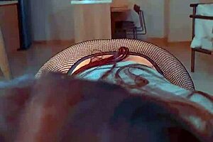 A girl with big ass rides black cock in POV quality