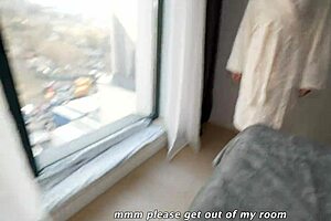 Mature woman caught her step son masturbating and helped him to orgasm