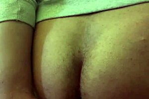A thick dildo in her ass is a lot of feeling for a curvy babe