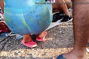 Get ready for fetishist ass at the flea market