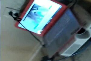 In a threesome an older man doggy styles petite ebony American girl